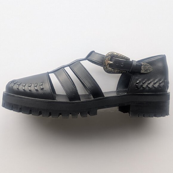 The Kooples Leather Jelly Sandals - Picture 3 of 7